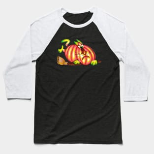 Pumpkin Puss Baseball T-Shirt